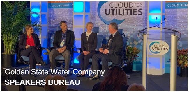 Panel of speakers at the Golden State Water Company Speakers Bureau