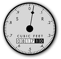 example of a meter dial
